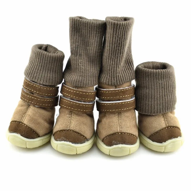 Warm and Cozy Pet Snow Boots for Winter