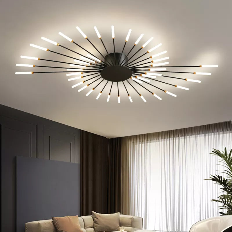 Transform your space with our Nordic Chandelier. LED lights in luxury gold or black, perfect for living, dining rooms, and bedrooms.