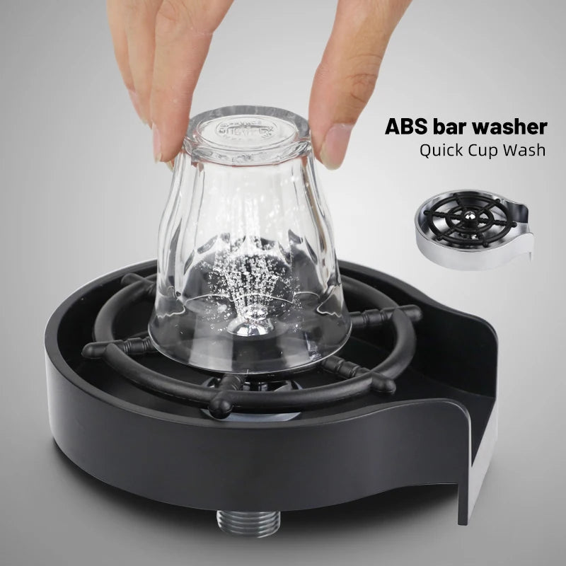 Automatic Glass Rinser - High Pressure Cup Washer for Bar & Kitchen