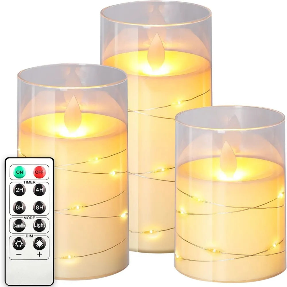 LED Flameless Candle Set with Remote Control